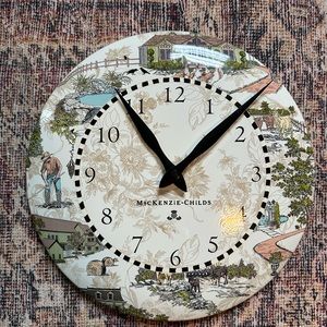 MacKenzie Childs Aurora Wall Clock